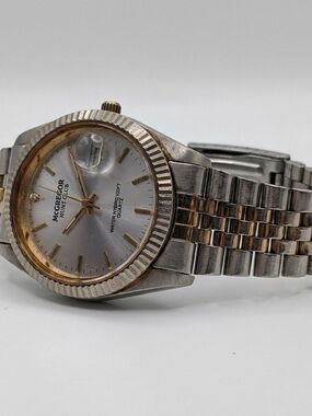Vintage McGregor Hunt Club Two Tone Quartz Watch New Battery Works